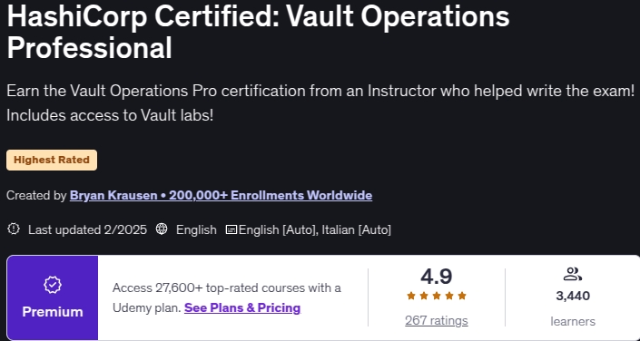 Bilder · HashiCorp zertifiziert: Vault Operations Professional 2025-2