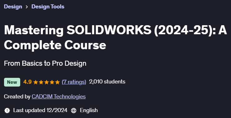 Pictures · Udemy — Mastering SOLIDWORKS (2024-25): A Complete Course 2024-12