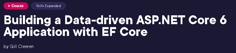 Pictures · Pluralsight — Building a Data-driven ASP.NET Core Application with EF Core 2025-3