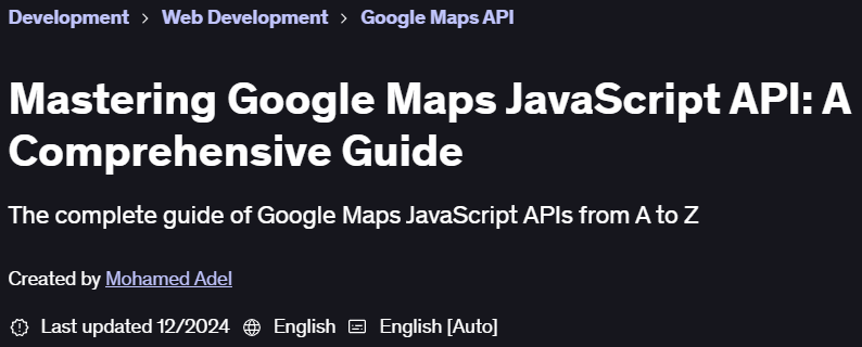 Pictures · Udmy – Mastering Google Maps JavaScript API: A Comprehensive Guide 2023-12