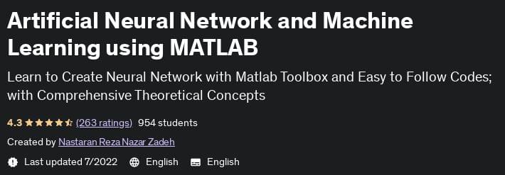 Pictures · Udemy — Artificial Neural Network and Machine Learning using MATLAB 2021-10