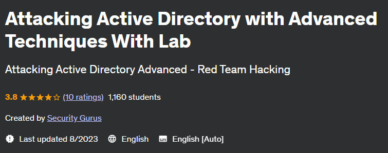 Pictures · Udemy — Attacking Active Directory with Advanced Techniques With Lab 2023-7