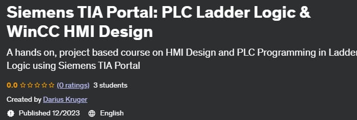 Pictures · Siemens TIA Portal: PLC Ladder Logic & WinCC HMI Design 2023-12