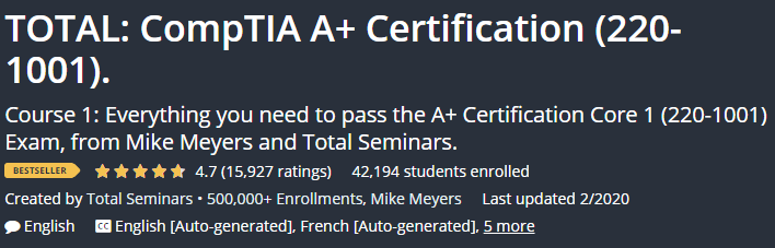 Pictures · TOTAL: CompTIA A+ Certification (220-1001). 2020-2/2021-3