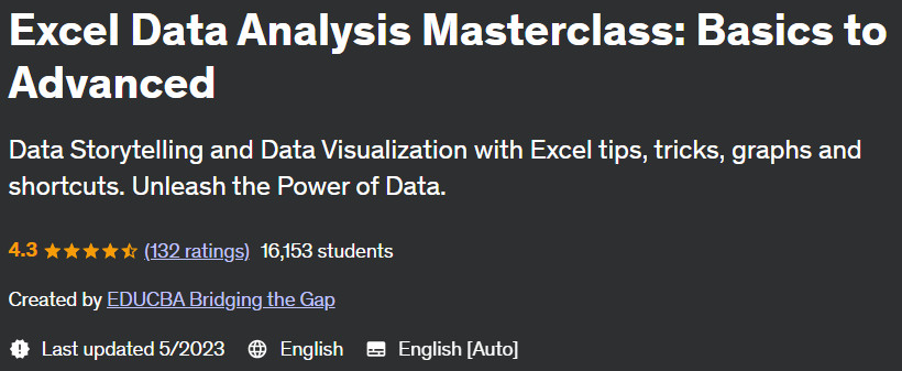 Pictures · Excel Data Analysis Masterclass: Basics to Advanced 2023-5