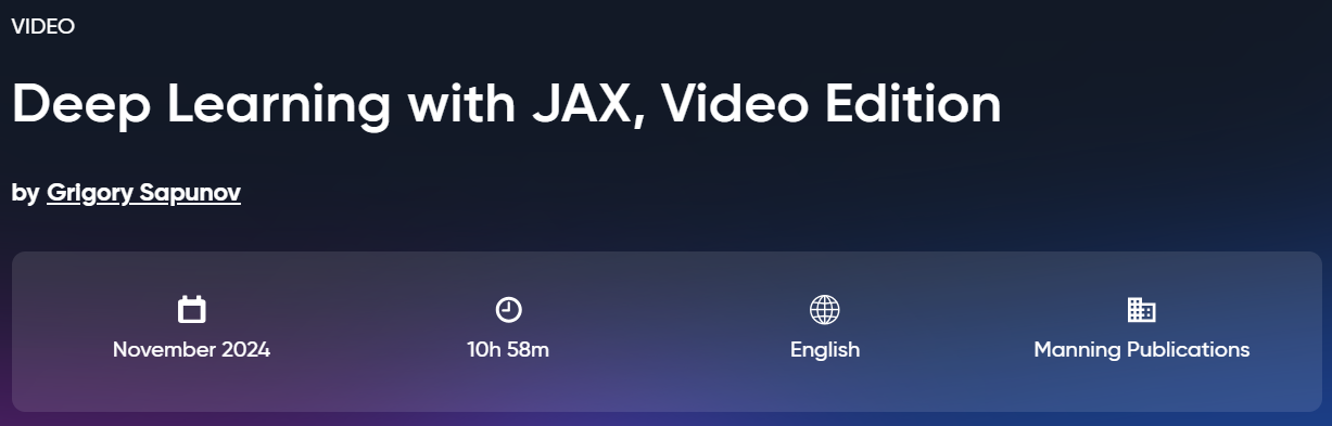 Bilder · Oreilly – Deep Learning mit JAX, Video Edition 2024-11