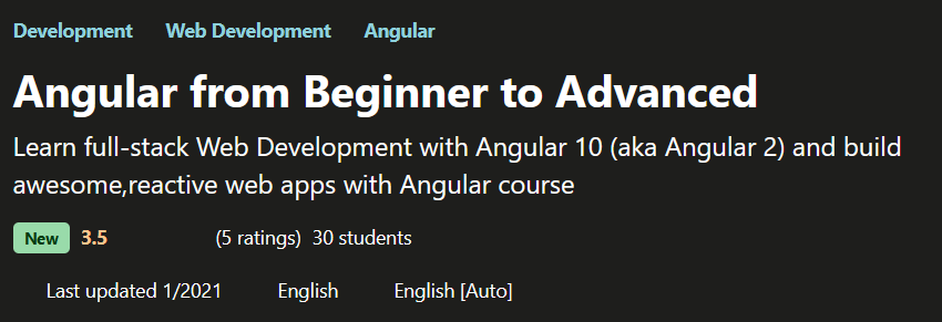 Pictures · Angular from Beginner to Advanced, Typescript and HTTP 2021-1