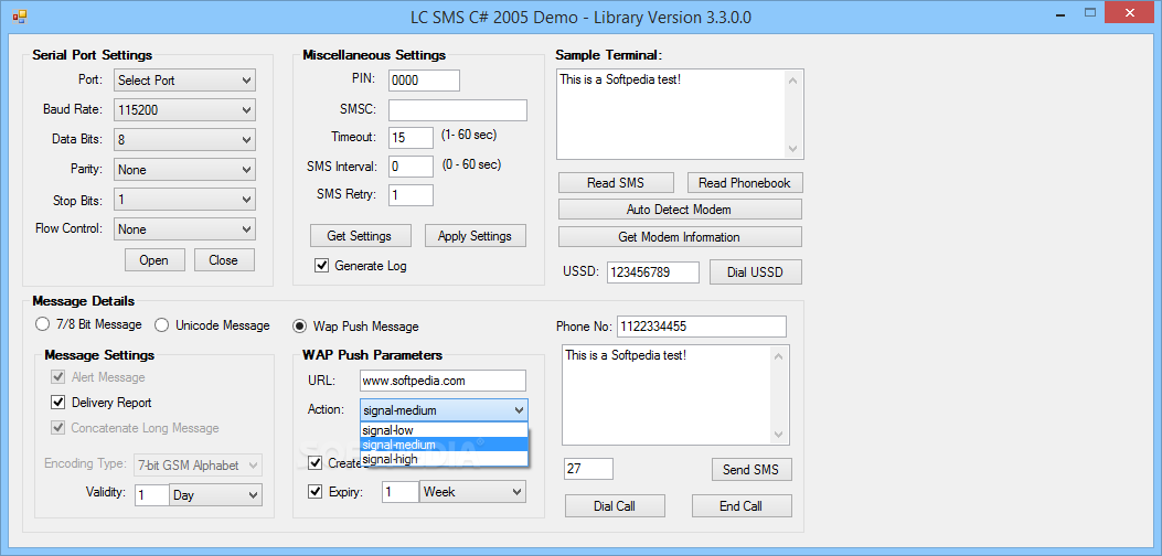 Pictures · Logiccode GSM SMS .Net Library 3.3
