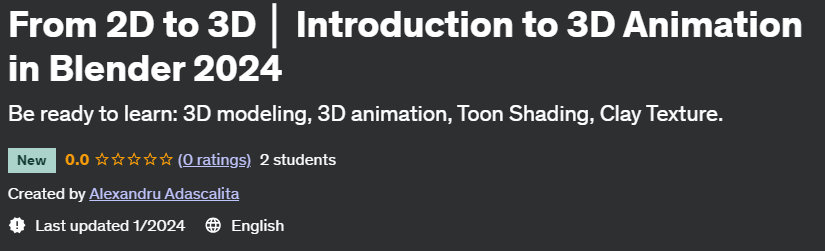 Pictures · Udemy — From 2D to 3D │ Introduction to 3D Animation in Blender 2024 2024-1