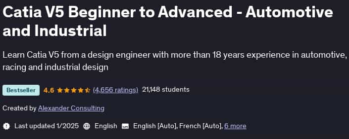 Pictures · Udemy — Catia V5 Beginner to Advanced – Automotive and Industrial 2025-1