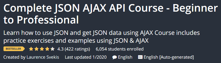Pictures · Complete JSON AJAX API Code Course Beginner to Professional 2020-1