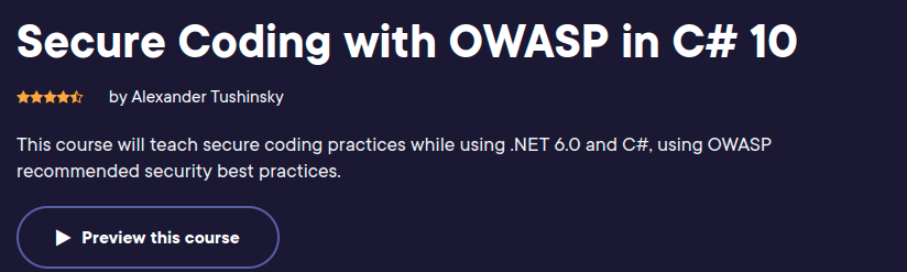 Pictures · Secure Coding with OWASP in C# 10 2022-9