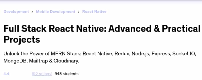 Pictures · Full Stack React Native: Advanced & Practical Projects 2025-6