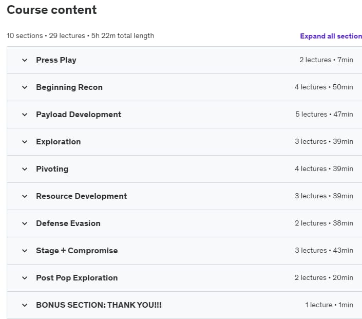 Course topics · Udemy — How To Hack The Box To Your OSCP (Part 3) 2022-4