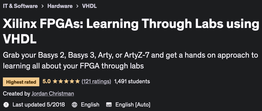 Pictures · Udemy — Xilinx FPGAs: Learning Through Labs using VHDL 2018-5