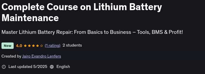 Pictures · Udemy — Complete Course on Lithium Battery Maintenance 2025-5