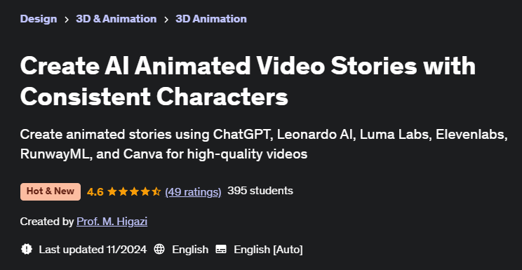 Pictures · Udemy — Create AI Animated Video Stories with Consistent Characters 2024-11