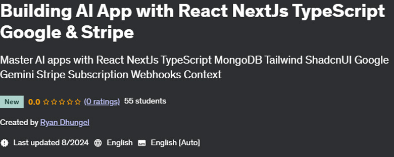 Pictures · Building AI App with React NextJs TypeScript Google & Stripe 2024-8