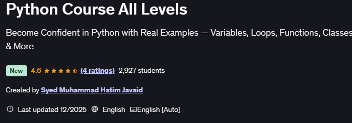 Pictures · Python Course All Levels 2025-12