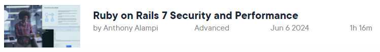 Pictures · Ruby on Rails 7 Security and Performance 2024-6