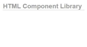 HTML Component Library 4.6 for D5-XE11