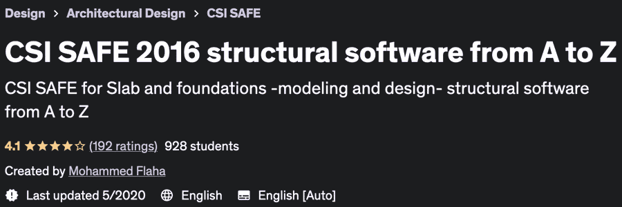 Pictures · Udemy — CSI SAFE 2016 structural software from A to Z 2020-5