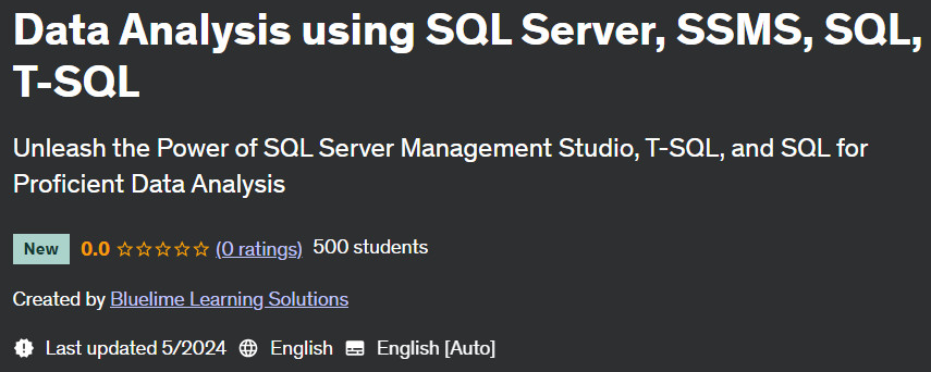 Pictures · Data Analysis using SQL Server, SSMS, SQL, T-SQL 2024-5