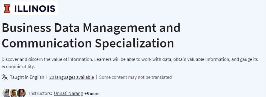 Pictures · Business Data Management and Communication Specialization 2024-1