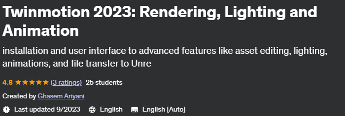 Pictures · Twinmotion 2023: Rendering, Lighting and Animation 2023-08