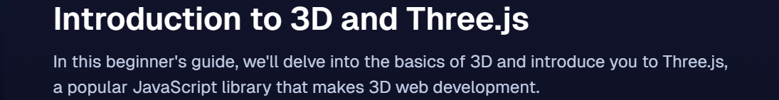 Sujets du cours · JS Mastery – Vanille Three.js Course 2025-6