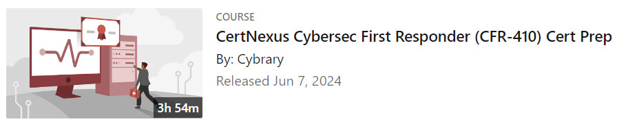Pictures · LinkedIn — CertNexus Cybersec First Responder (CFR-410) Cert Prep 2024-6