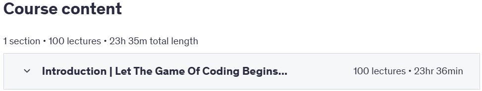 Course topics · Udemy — 100 Days of Code | Kotlin Coding Challenge 2024[EN] 2024-1