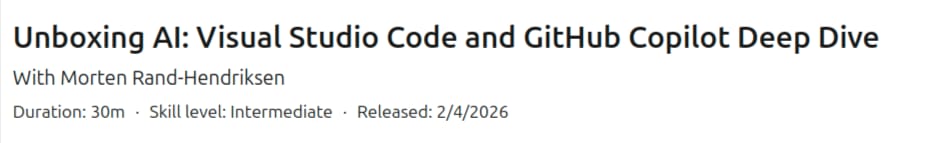 Pictures · Unboxing AI: Visual Studio Code and GitHub Copilot Deep Dive 2026-2