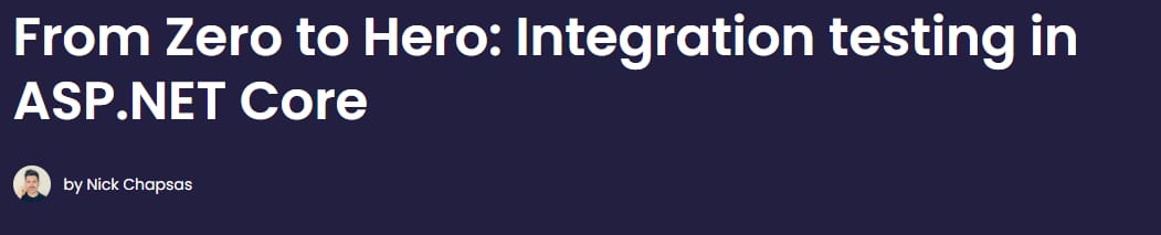 Images · Dometrain – De zéro à héros : test d’intégration dans ASP.NET Core 2024-2