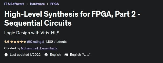 Pictures · Udemy — High-Level Synthesis for FPGA, Part 1-Combinational Circuits 2022-1