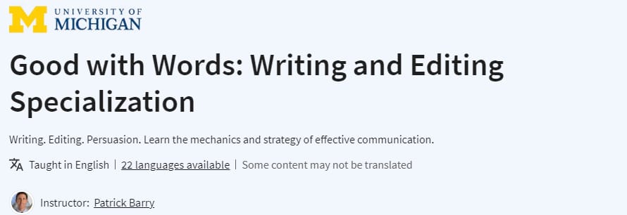 Pictures · Coursera — Good with Words: Writing and Editing Specialization 2024-7