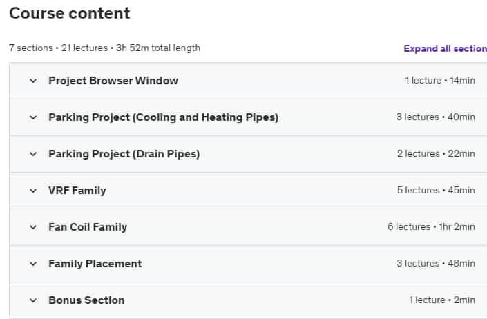 Course topics · Revit MEP- Heating and Cooling Pipework- HVAC 2024-10