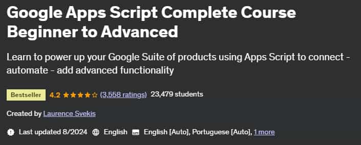 Pictures · Google Apps Script Complete Course Beginner to Advanced 2024-2