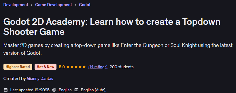 الصور · Godot 2D Academy: تعلم كيفية إنشاء لعبة Topdown Shooter 2025-12