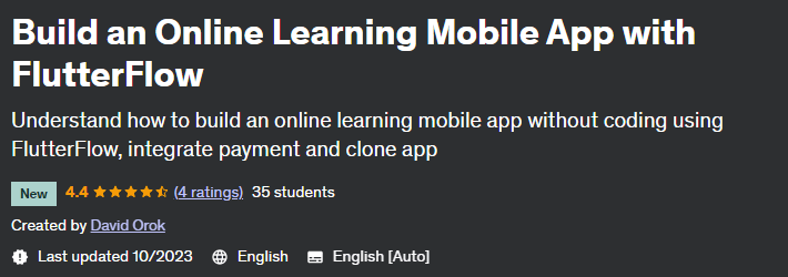 Pictures · Udemy — Build an Online Learning Mobile App with FlutterFlow 2023-10