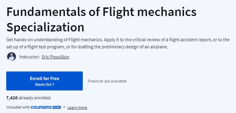 Pictures · Coursera — Fundamentals of Flight mechanics Specialization 2024-10