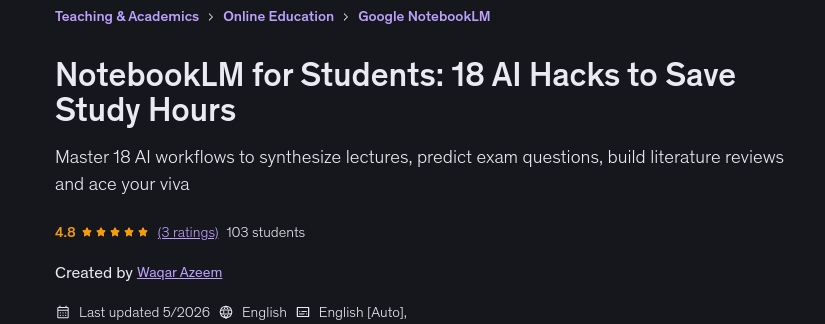 이미지 · 학생들을 위한 노트북: 18 AI 학습 시간을 절약하기위한 해킹 2026-5