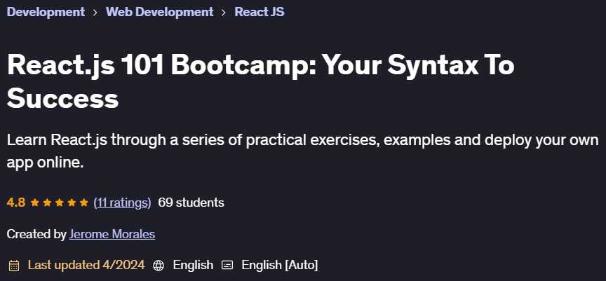 Pictures · Udemy — React.js 101 Bootcamp: Your Syntax To Success 2024-2