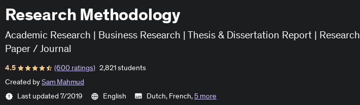 Pictures · Udemy — Research Methodology 2019-7
