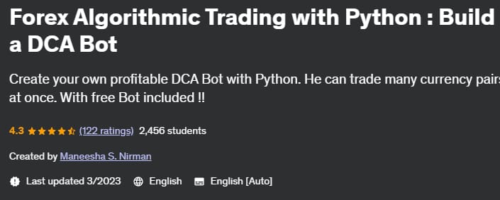 Pictures · Udemy — Forex Algorithmic Trading with Python : Build a DCA Bot 2023-3