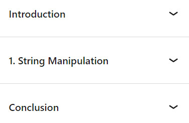 Course topics · JavaScript Practice: String Manipulation 2023-9