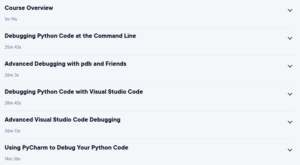 Course topics · Debugging in Python 2024-4