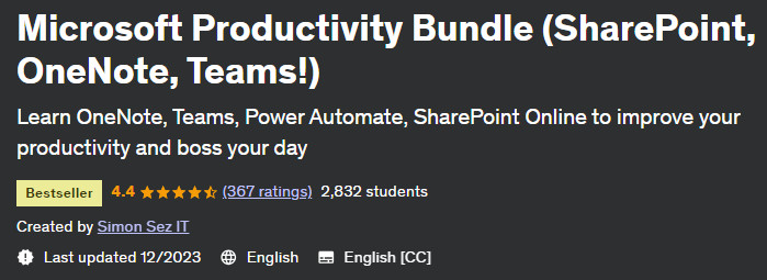 Pictures · Microsoft Productivity Bundle (SharePoint, OneNote, Teams!)