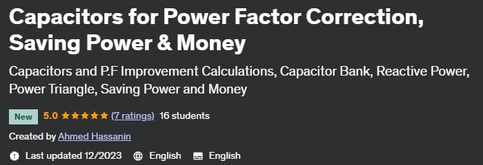 Pictures · Udemy — Capacitors for Power Factor Correction, Saving Power & Money 2023-12