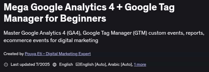 Pictures · Mega Google Analytics 4 + Google Tag Manager for Beginners 2025-7